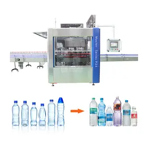 Automatic OPP hot melt glue bottle labeling printing machine for different size of bottles