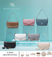 Tas Bahu Kasual Wanita Vintage dengan Tali Tunggal PU Gaya Desainer Elegan untuk Penggunaan Sehari-hari dan Pesta Malam.