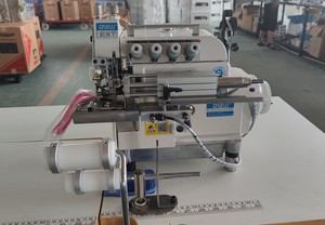 QS-5100D-4-EXT-CL <b>High</b> Speed <b>Bed</b> Collar <b>Top</b> and Bottom Feed Industrial Overlock Industrial Sewing Machine - Product Image 3