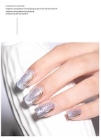 Vernis Gel Couleur Marque Privée Trois Étapes pour Nail Art, Vernis Pailleté Beauté Sans HEMA Sans TPO, Vernis Gel Couleur Unie
