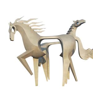 Sculpture d'athlète de plongée grandeur nature en acier inoxydable, design moderne, polie, abstraite, pour décoration extérieure de piscine et centre sportif - Product Image 2