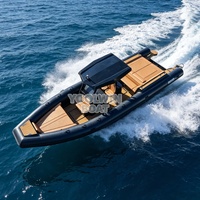 Bateau semi-rigide en aluminium 990 de qualité commerciale, RHIB 990, bateau pneumatique rigide en aluminium pour loisirs, bateau d'accompagnement de yacht