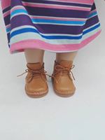 Muñeca Personalizable de 18 Pulgadas, Color Rosa, con Botas de Cuero Ecológico, Juguete Educativo de Bricolaje, Modelo de Dibujos Animados en Miniatura