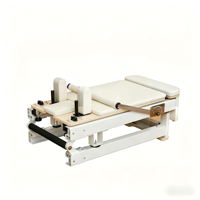 Reformer de Pilates pliable et réglable en aluminium durable, avec revêtement en PU/cuir ultra-fibre, lit de base portable pour la maison et le studio