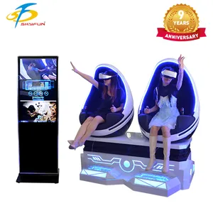 Skyfun hot sales 2 seats VR egg cinema coin operated attractive VR simulator home/commercial virtual reality cinema