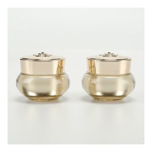 Wan Kai Acrylic Cream Jar 5g Gold Lid Cosmetic Bottle <b>Face</b> Cream Container Refillable Packaging - Product Image 1