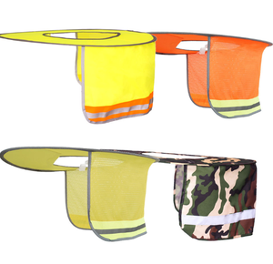 رؤية عالية مريحة تسمح بالتهوية-قبعة صلبة رخيصة مع درع للرقبة وظلال الشمس - Product Image 3