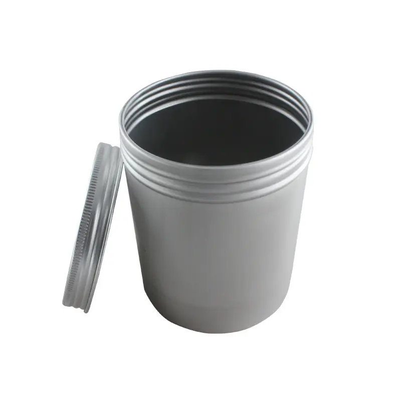 Wholesale empty custom aluminum cans 10ml 100ml 250ml 500ml aluminum jar