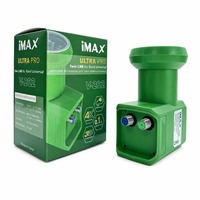 Highfly Universele Twin Ku Band LNB 0.1dB Lage Ruis 1080P Weerbestendig F-Type Satelliet Plastic V-202 TV Ontvanger DVB-S2