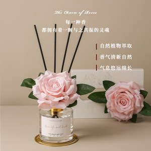 ขวดแก้วกระจายกลิ่นหอม 120 มล. กลิ่นหอมไร้เปลวไฟ ของตกแต่งบ้าน ของขวัญ กลิ่นหอมติดทนนาน - Product Image 4