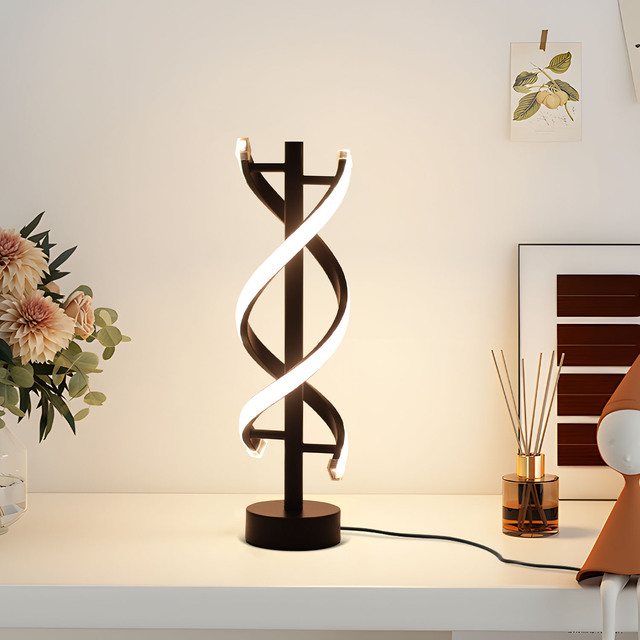 Stylish Touch-Sensitive LED Desk Lamp with USB Ports, Adjustable Brightness for Luxe Hotel/Home/Office Décor