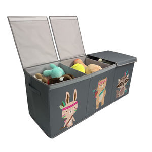 Caja de almacenamiento de impresión de tamaño personalizable, caja de almacenamiento de ropa y tela para el hogar, caja de almacenamiento de juguetes plegable multifuncional grande - Product Image 1