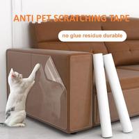 Autocollant adhésif acrylique simple face transparent et durable anti-griffures pour chats, en PVC de 0,15 mm d'épaisseur, protection pour meubles domestiques