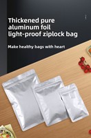 R-Pack Sacs en aluminium avec fermeture éclair-pour graines, céréales et produits agricoles (11*16cm)