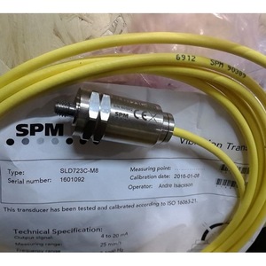 เครื่องส่งสัญญาณการสั่นสะเทือน SPM รุ่น SLD723TCP-3 25 มม. ความเร็ว 1 ips 2 1000 Hz 10 นิวตันเมตร เซ็นเซอร์อุตสาหกรรม - Product Image 5