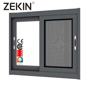 Fenêtre coulissante en aluminium étanche résidentielle AS2047 NFRC verre double verre trempé fenêtres coulissantes en aluminium à rupture <span class=keywords><strong>thermique</strong></span> - Product Image 1