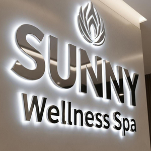 Enseigne LED personnalisée lumineuse, logo de centre commercial, lettres lumineuses haut de gamme, décorative intérieure et extérieure pour centre commercial et centre commercial - Product Image 1