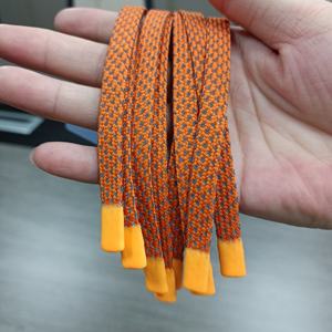 Durable 100% Polyester Hoodie and Pants Drawcords Shoelaces Comfortable Flat <b>Drawstring</b> with Glitter silicone tips for Garments - Product Image 6