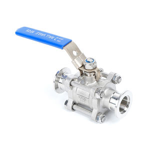 GU Série Aço Inoxidável 3-Piece Manual KF25 Válvula De Esfera De Vácuo - Product Image 3