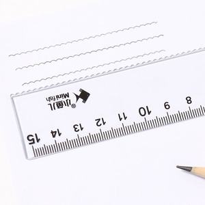 Little Fish Student Protractor 180 Degree Clear Plastic Angle Measuring <b>Tool</b> For School Geometry Drawing - Product Image 3