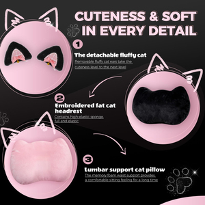 <span class=keywords><strong>Silla</strong></span> <span class=keywords><strong>Gamer</strong></span> <span class=keywords><strong>Rosa</strong></span> con Orejas de Gato, <span class=keywords><strong>Silla</strong></span> Ergonómica <span class=keywords><strong>para</strong></span> Computadora con Reposapiés, <span class=keywords><strong>Silla</strong></span> Reclinable <span class=keywords><strong>para</strong></span> Juegos de PC <span class=keywords><strong>para</strong></span> <span class=keywords><strong>Niñas</strong></span> Adolescentes - Product Image 5