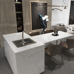 Xiyou 3200x1600mm cổ điển siêu trắng đá cẩm thạch nhìn 20mm dày cháy/chịu mài mòn lớn Định dạng thiêu kết đá gạch cho - Product Image 1