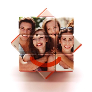 Cubo de <span class=keywords><strong>Rubik</strong></span> Personalizado de ABS con Estrella de Fútbol, Logotipo Impreso en UV, Recuerdo Corporativo - Product Image 4