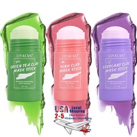 Green Tea Face Clay Mask Stick, Deep Cleanising
