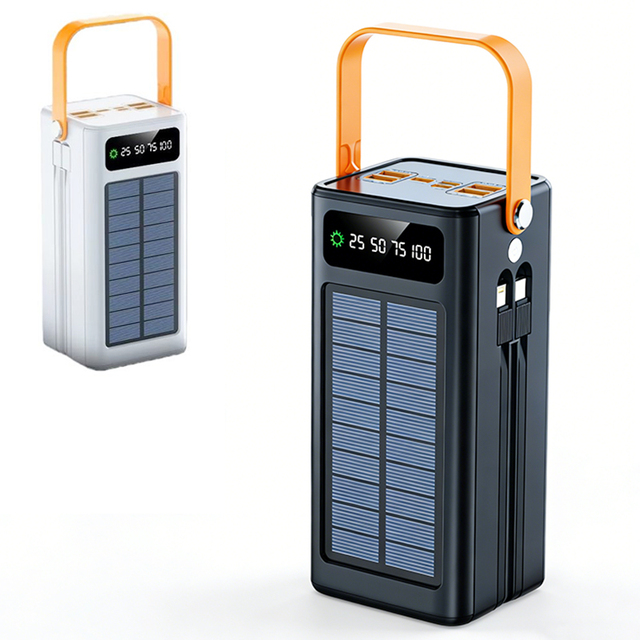 Oraimo Solar High Capacity 22.5w Power Station Portable Charger Phone 10w Flashlight Fast Charging Panel Power Bank With Cable