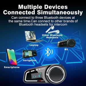 6 Rider 1000m Intercom <span class=keywords><strong>Casque</strong></span> <span class=keywords><strong>de</strong></span> moto MAXTO M2 Écran OLED <span class=keywords><strong>Radio</strong></span> FM Matériau en silicone 12 heures <span class=keywords><strong>de</strong></span> temps <span class=keywords><strong>de</strong></span> <span class=keywords><strong>travail</strong></span> 270 heures <span class=keywords><strong>de</strong></span> veille - Product Image 3