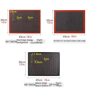 <span class=keywords><strong>Tapis</strong></span> de cuisson double face en <span class=keywords><strong>silicone</strong></span> et fibre de verre, multi-tailles, creux, biodégradable, pour macarons et éclairs (type Silpat) - Product Image 4