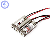 Module au Laser vert, lot de 2, 3-5V 5mw 520nm, en forme de points focale
