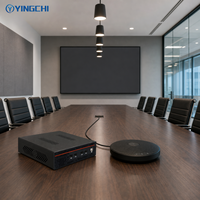 YINGCHI Mini PC Industri Terintegrasi dengan Casing Logam untuk Pemasangan di Dinding, Dilengkapi Prosesor Intel I5, DDR4, SSD, 8 Port USB, dan LAN, Cocok untuk Kios dan Signage