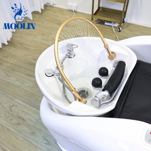 MOOLIN Bac à shampoing moderne en céramique, étanche, écologique, avec fonctions de massage et multifonctionnel, pour salon de coiffure, salle de sport, salle de bain - Product Image 6
