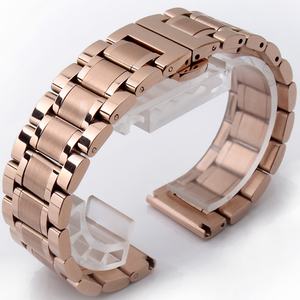Bracelet de montre en métal interchangeable en acier inoxydable, maillons amovibles, 14 mm/16 mm/18 mm/20 mm/22 mm/24 mm - Product Image 3