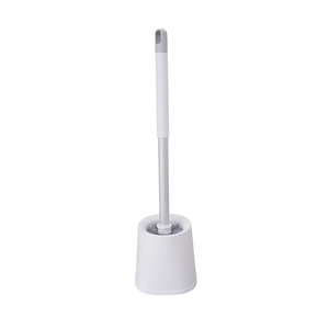 Commode <strong>Toilet</strong> Cleaner Set Household Round White Simple Style <strong>Aluminum</strong> / Plastic Independently Hung <strong>Toilet</strong> <strong>Brush</strong> - Product Image 1
