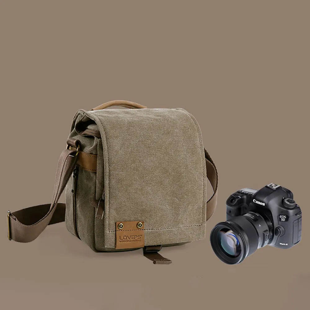 Фабричное производство, профессиональная Сумка для Dslr-камеры, дорожная водонепроницаемая сумка через плечо для цифровой камеры в стиле ретро