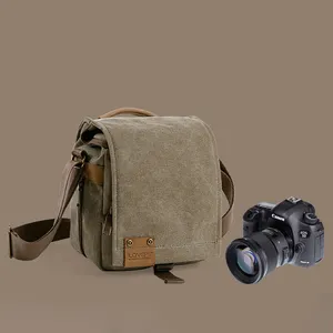 Factory Manufacture Professional Dslr Camera Bag Travel Digital Waterproof Retro Camera Shoulder Bag