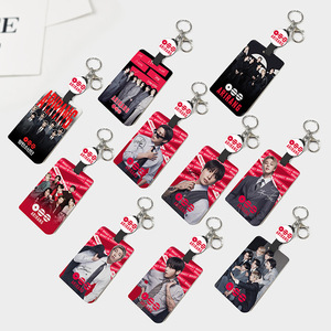 Portachiavi con cordino estensibile e porta card fotografica KPOP Taehyung Jungkook Jimin <span class=keywords><strong>Suga</strong></span> What Is Your Love Print Jin RM J-Hope - Product Image 1
