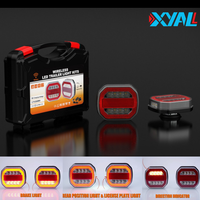 Kit de feux arrière magnétiques à LED pour camions et machines agricoles, feux de remorque sans fil