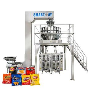Высокоскоростная упаковочная машина twins VFFS, автоматическая упаковочная машина для взвешивания пышных пищевых чипсов, двойная упаковочная машина - Product Image 1