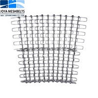 Bande transporteuse en maille plate de type nid d'abeille en acier inoxydable en spirale pour la congélation rapide dans les lignes de production alimentaire