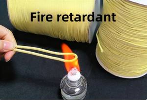 Corde tressée en UHMWPE et aramide, robuste, résistante à l'usure, pour l'escalade, la sécurité incendie, résistante aux températures, diamètre 3 mm, modèle jaune, vente en gros - Product Image 6