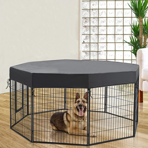 Housse de protection supérieure en fil métallique pour cage de chien, résistante au soleil, pour enclos intérieur/extérieur, imperméable - Product Image 6
