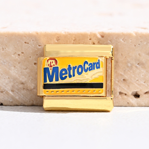 Abalorios Italianos de Acero Inoxidable con Baño de Oro PVD de 18k, Serie Metropolitan de Nueva <span class=keywords><strong>York</strong></span>, para Pulseras, Venta al por Mayor - Product Image 2