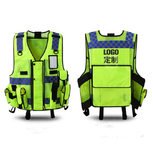 Bestseller Warn schutz nach Maß EN20471 Standard Mesh Stoff Reiß verschluss Stil reflektierende Arbeits sicherheits weste - Product Image 1