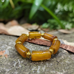 Fashion <b>Beaded</b> <b>Bracelet</b> 316L Stainless Steel PVD Gold Plating Sustainable Resistant <b>Bracelets</b> For Women <b>Men</b> Jewelry - Product Image 3