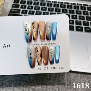 Venta al por Mayor <span class=keywords><strong>de</strong></span> 10 <span class=keywords><strong>Uñas</strong></span> Postizas Pintadas a Mano con Gel, Hermosas <span class=keywords><strong>Uñas</strong></span> Acrílicas Hechas a Mano <span class=keywords><strong>de</strong></span> Lujo, <span class=keywords><strong>Uñas</strong></span> Postizas <span class=keywords><strong>de</strong></span> Alta Calidad - Product Image 6