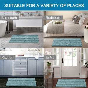 Alfombra <span class=keywords><strong>de</strong></span> Baño Antideslizante Personalizada CF, Lavable a Máquina, Suave, Absorbente, <span class=keywords><strong>de</strong></span> Secado Rápido, <span class=keywords><strong>de</strong></span> Chenilla, para Baño - Product Image 5