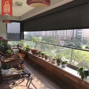 Parasol <span class=keywords><strong>enrollable</strong></span> motorizado eléctrico a prueba de viento impermeable al aire libre Patio puerta ventana <span class=keywords><strong>toldo</strong></span> jardín Patio balcón persianas enrollables - Product Image 3